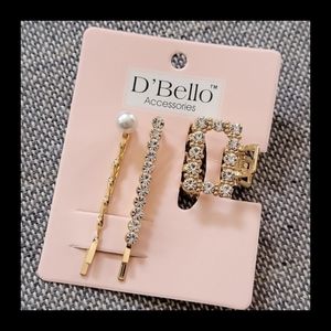 New D'BELLO gold clip accessory